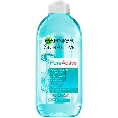 Agua Micelar Garnier Pure Active Todo En 1 400 ml